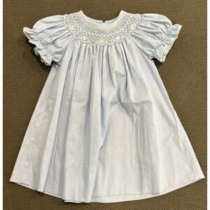 Infant Girls EDGEHILL COLLECTION Smocked Pearls Dress Size 9 Months *A9